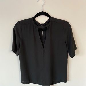 Olivaceous Blouse with Deep V Cut Out / Size S